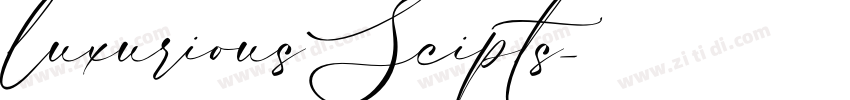 luxurious Scipts字体转换